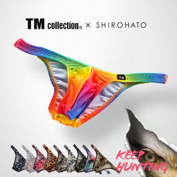 【メール便(3)】 ティーエム コレクション TM collection × SHIROHATO コラボ YKS Variety of patterns ハーフバック ビキニ ブリーフ M