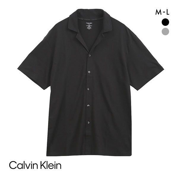 【送料無料】 カルバン・クライン Calvin Klein KNIT TENCEL COOLING S/S BUTTON DOWN ラウンジシャツ メンズ