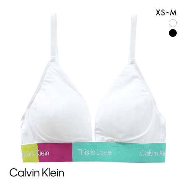 20％OFF【送料無料】 カルバン・クライン Calvin Klein PRIDE THIS IS LOVE COLORBLOCK ライトライン ブラ ノンワイヤー 単品